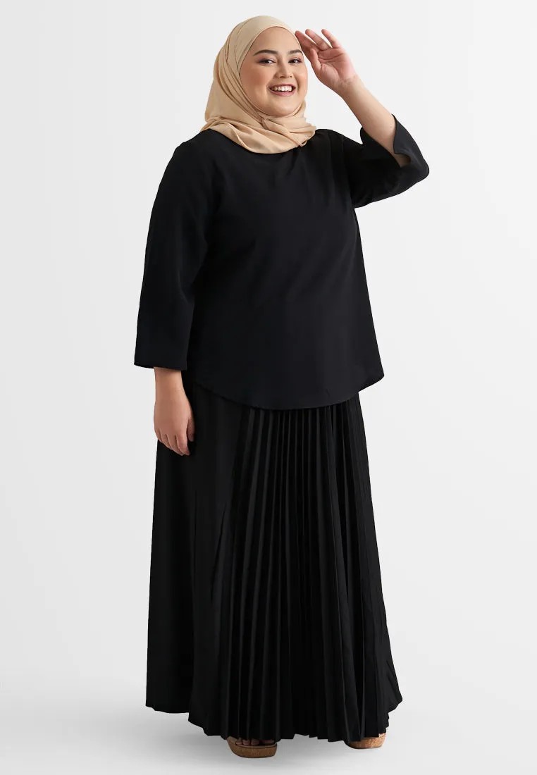 Amelia Minimalist Slit Sleeve Blouse