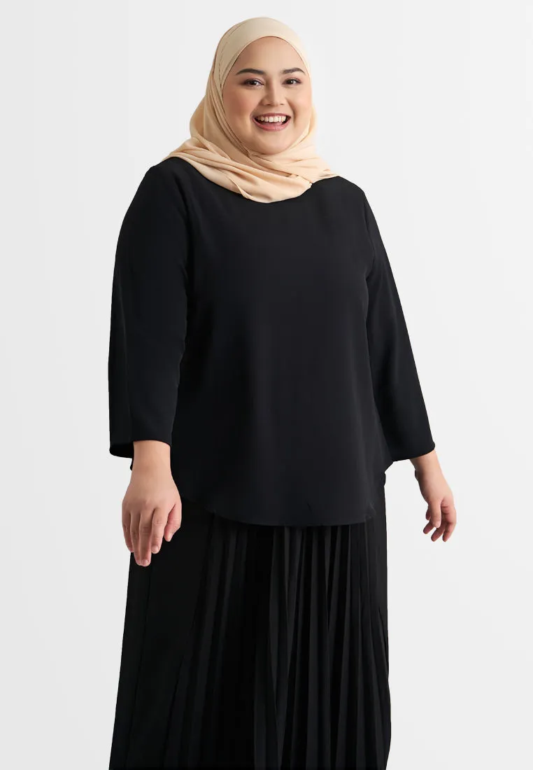 Amelia Minimalist Slit Sleeve Blouse