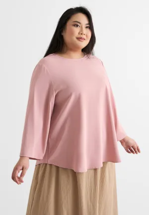 Amelia Minimalist Slit Sleeve Blouse