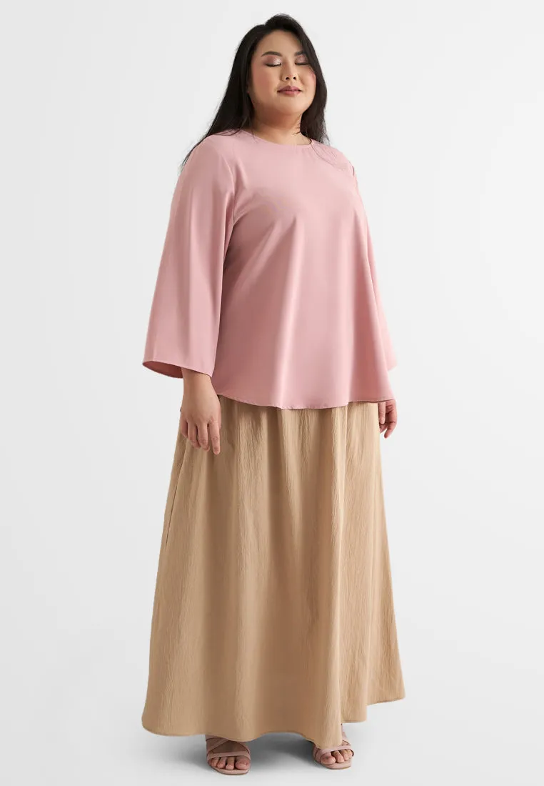 Amelia Minimalist Slit Sleeve Blouse