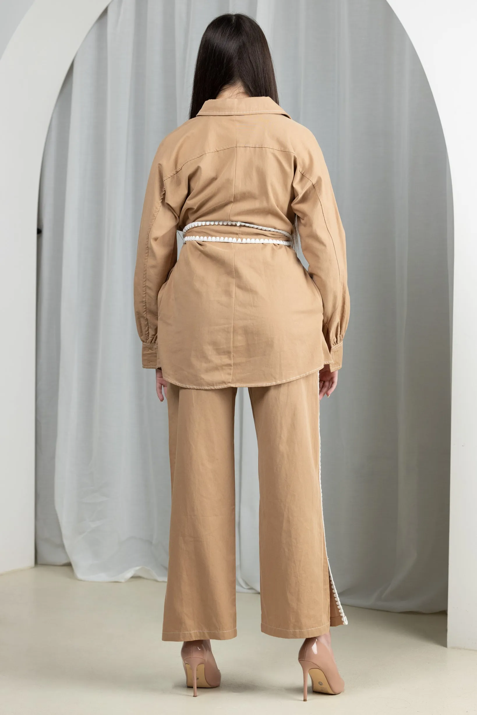 Aziza Cotton Tie Shirt