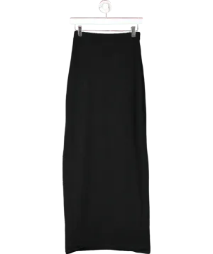 BOA Black Crochet Knit Maxi Skirt UK XS