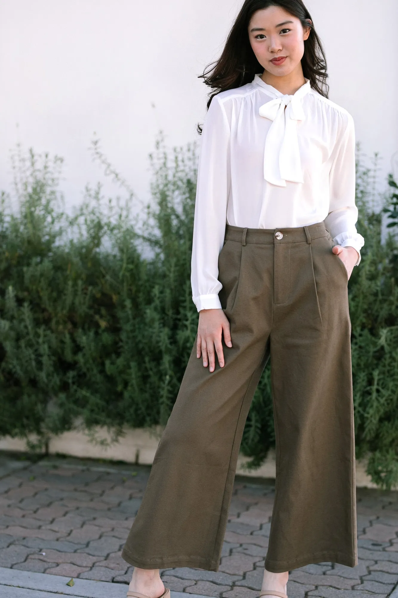 Brianna Bow Tie Blouse
