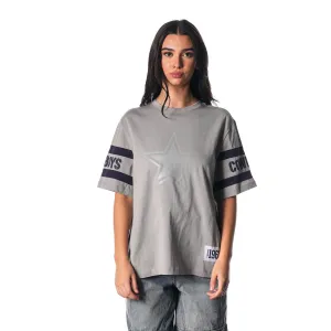 DALLAS COWBOYS DROP SHOULDER SS TEE - GREY