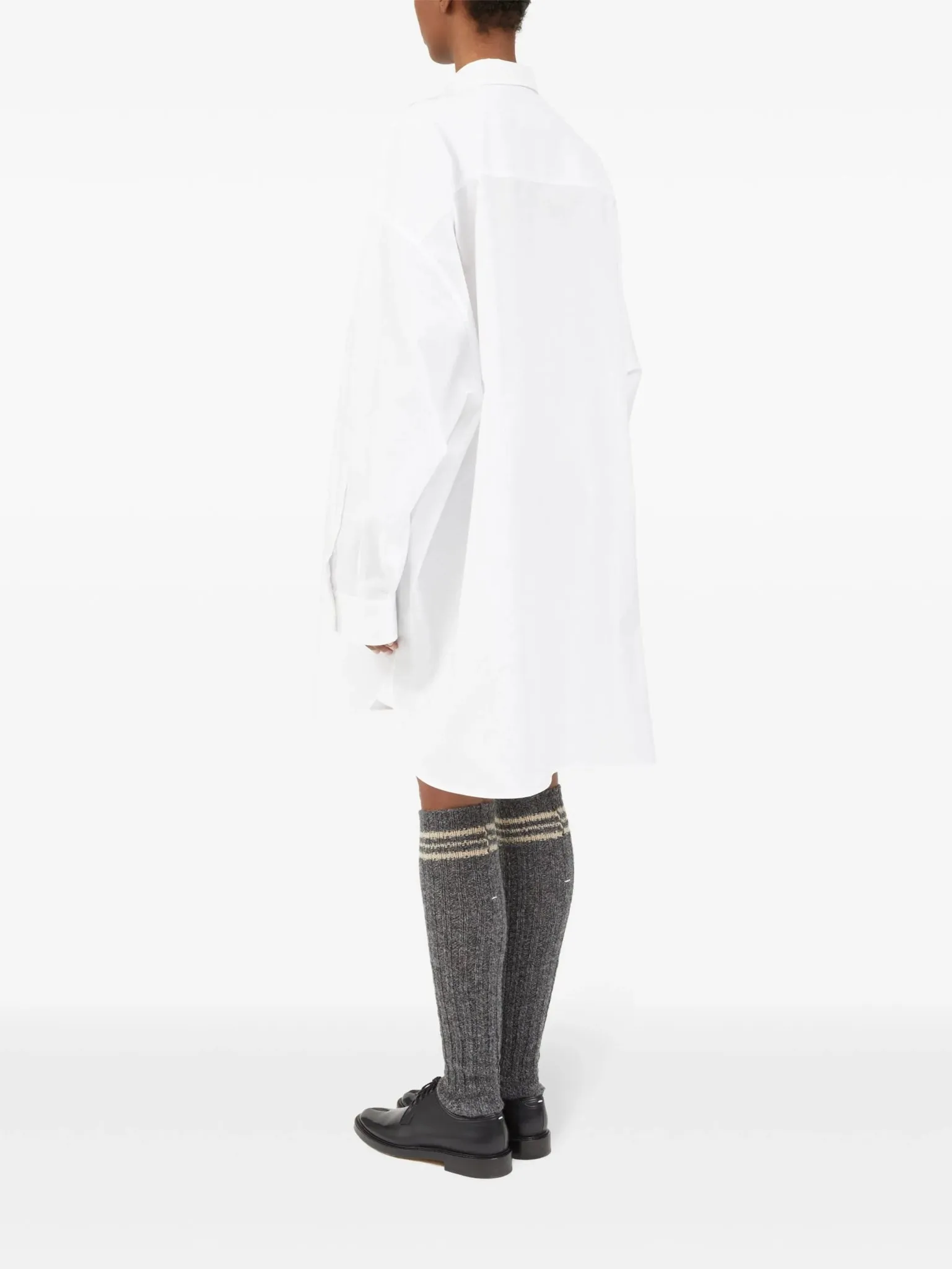 drop-shoulder cotton shirt