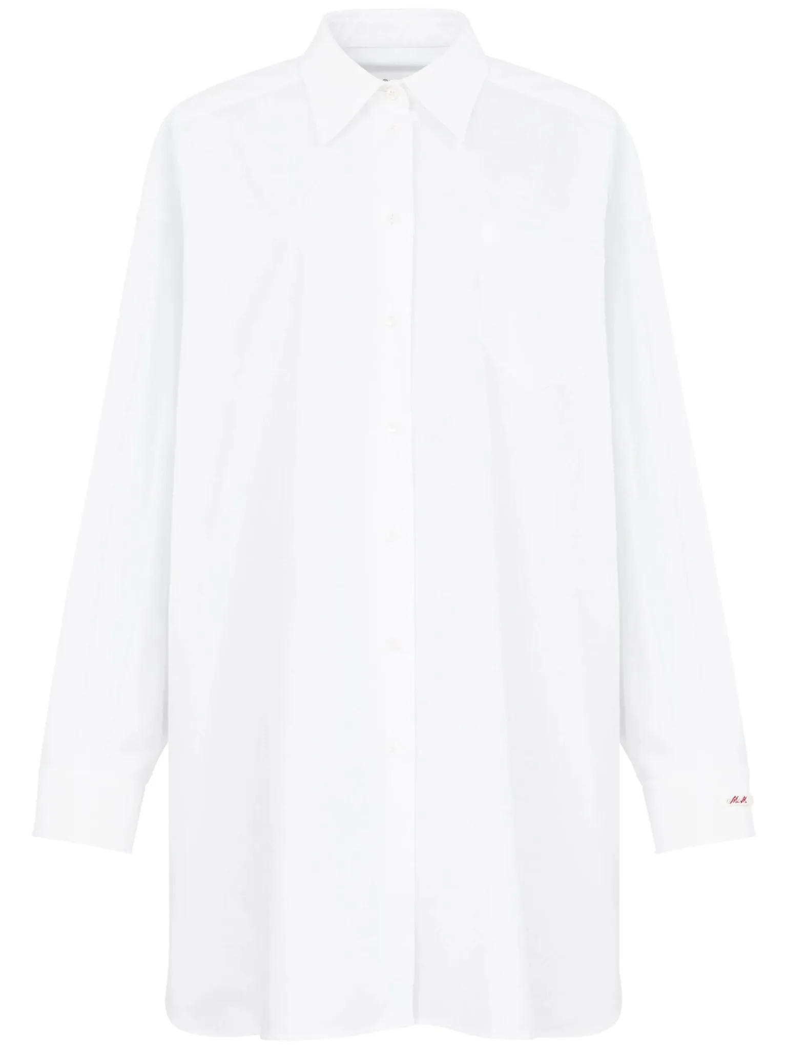 drop-shoulder cotton shirt