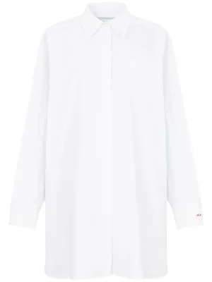 drop-shoulder cotton shirt
