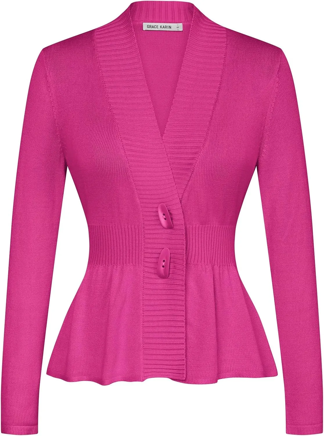 GRACE KARIN Women 2025 Button Down Lightweight Cardigan Casual Open Front Sweater Crochet Tops Knitted Coat