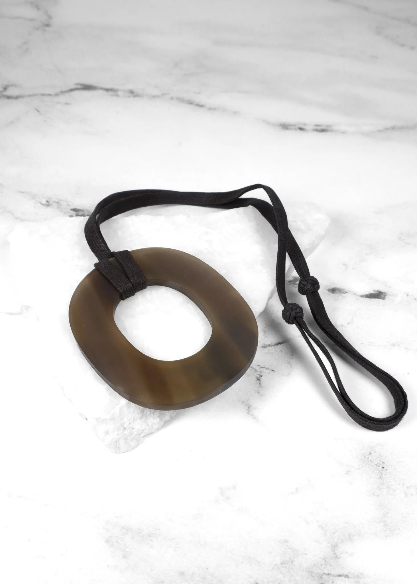 Hermès Isthme Horn Pendant Necklace