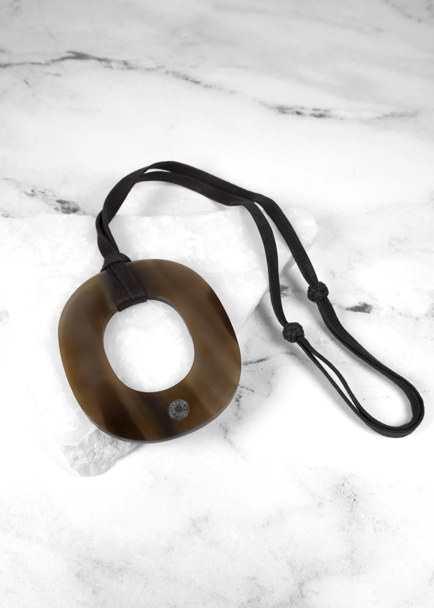 Hermès Isthme Horn Pendant Necklace