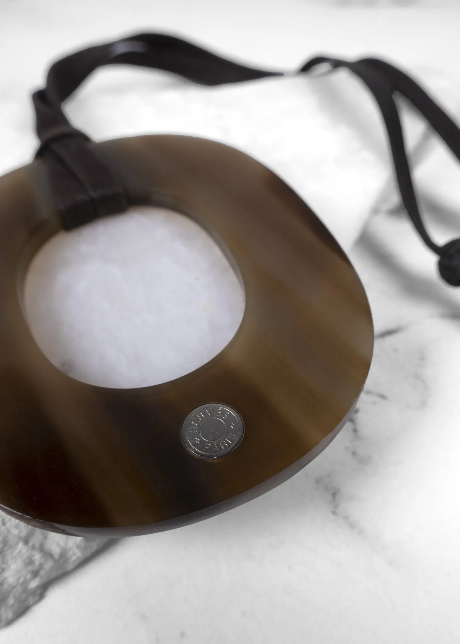 Hermès Isthme Horn Pendant Necklace