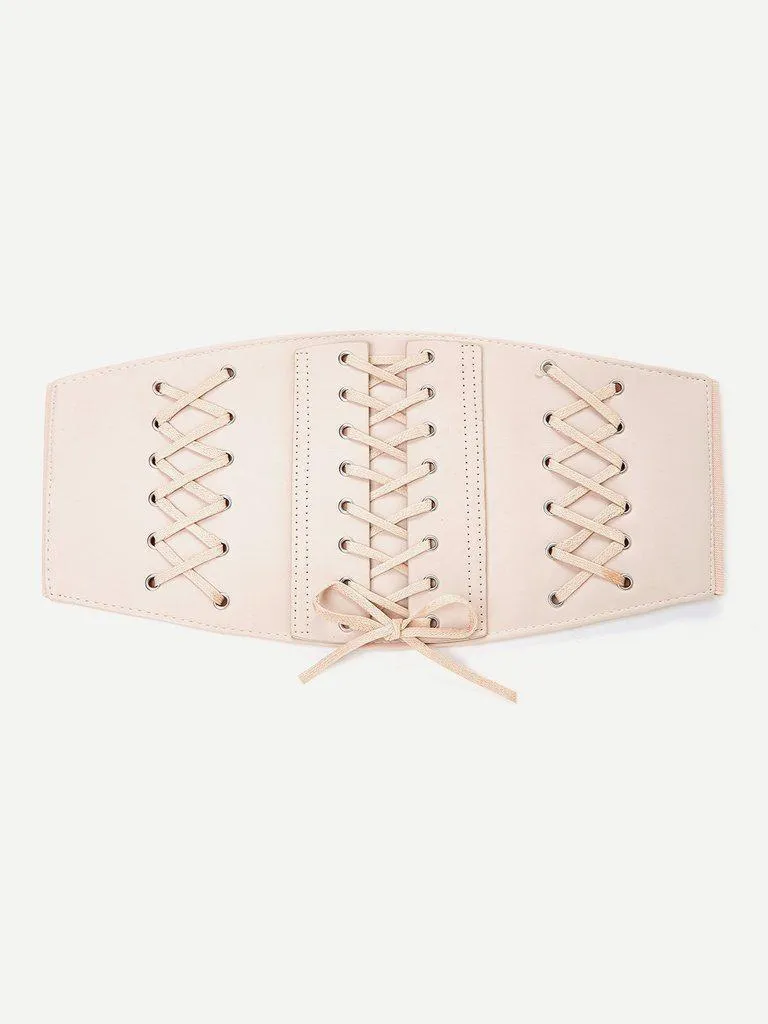 Lace Up Elastic Belt