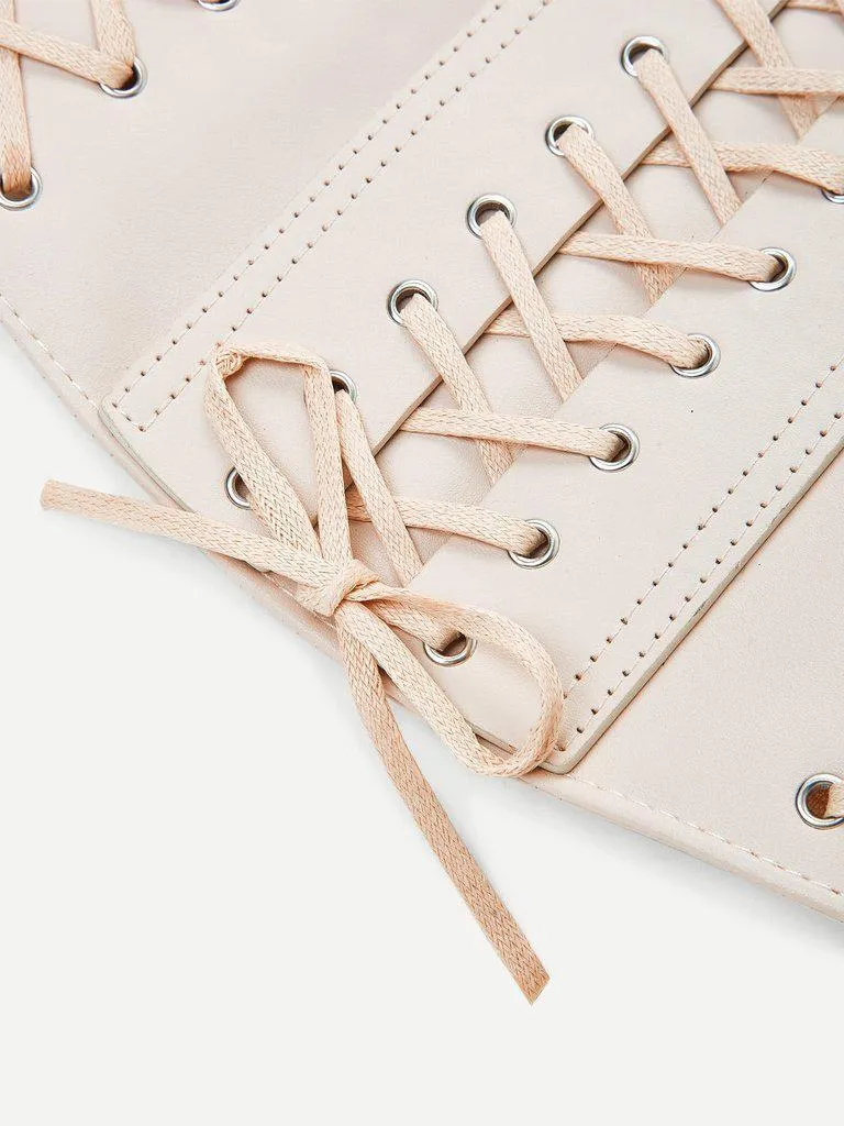 Lace Up Elastic Belt