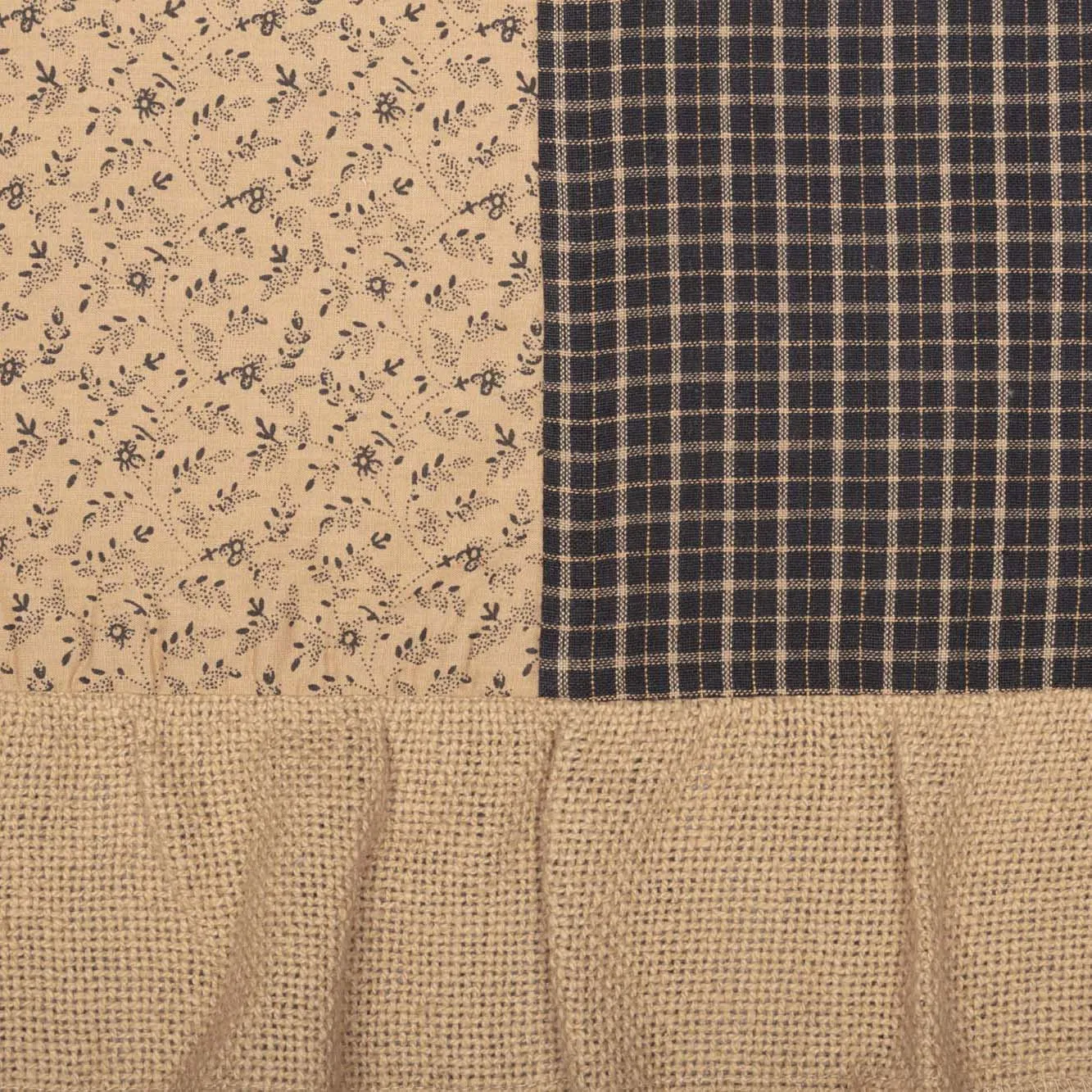 Maisie Panel with Attached Patch Valance Set of 2 84x40