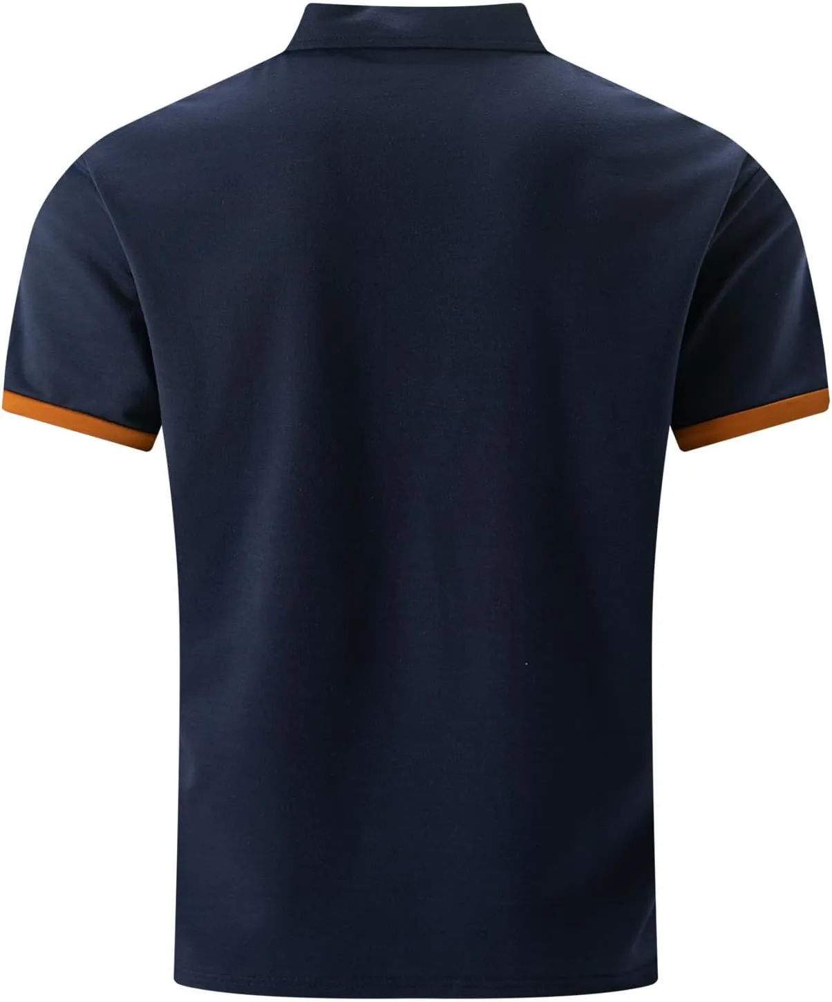 Mens Casual Polo Shirts Short Sleeve Button Golf Slim Fit Shirt with Pocket & Collar Spring Summer Stylish Tops
