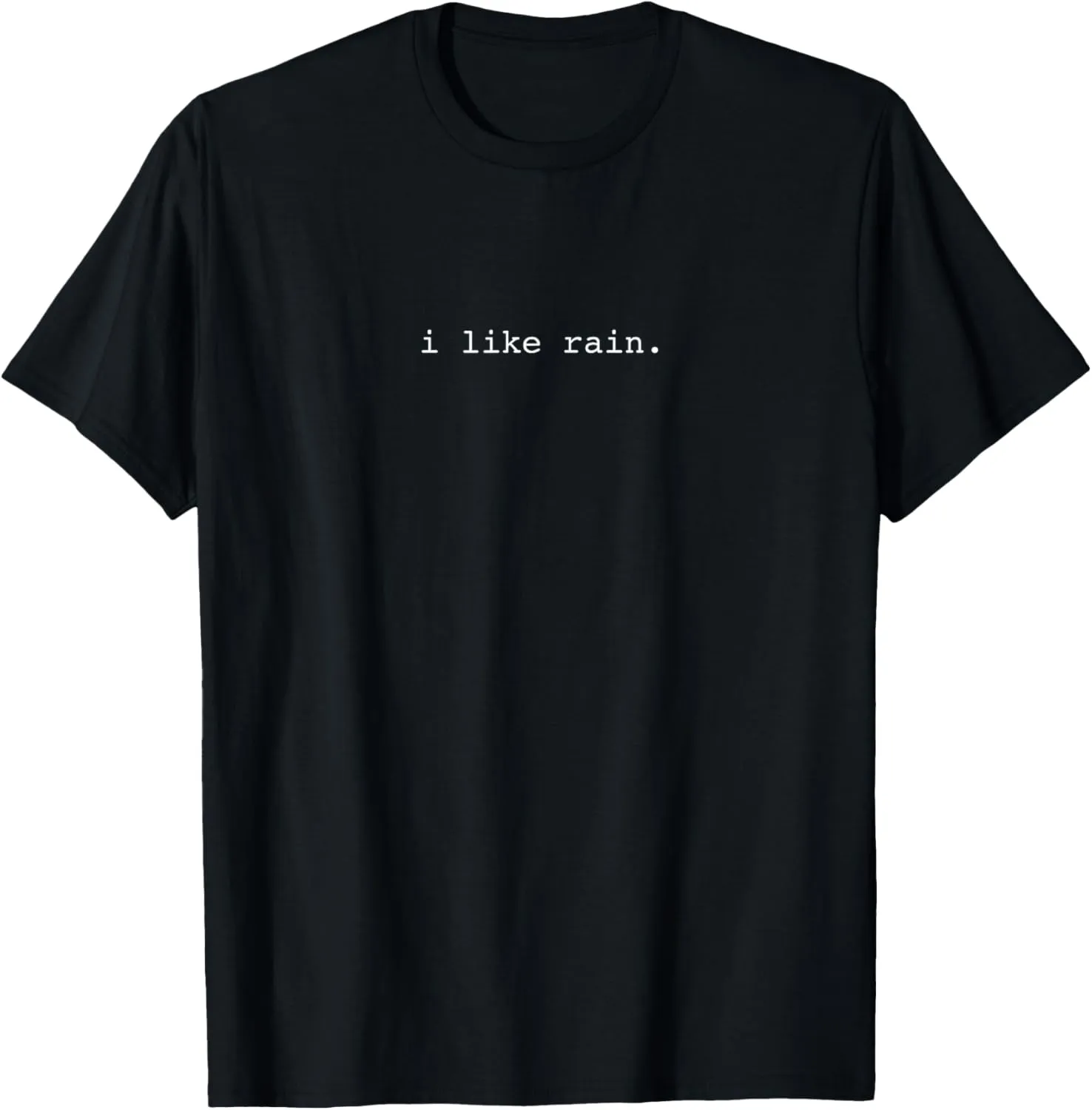 Pluviophile I Like Rain Minimalist Aesthetic Rainy Day Lover T-Shirt