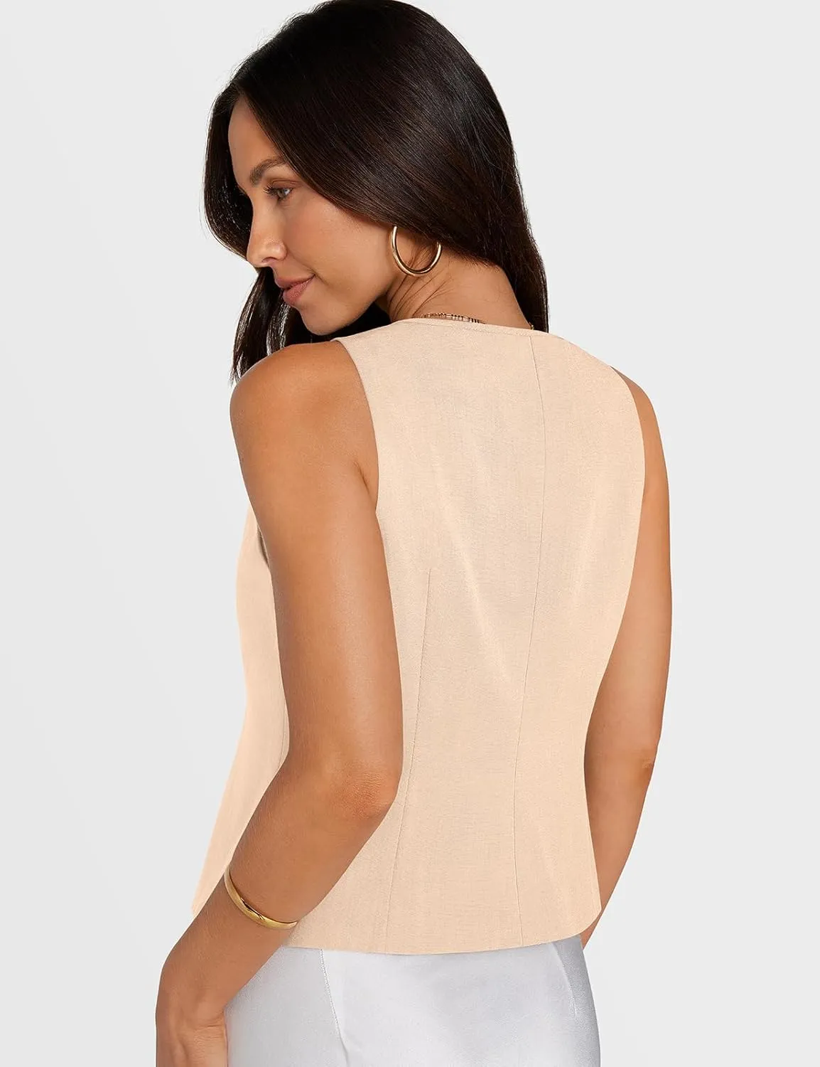 UEU Womens Tie Front Vest Top Bow Open Front Crop Tank Tops Summer Casual Sleeveless Shirt 2025 Y2K Trendy Outfits