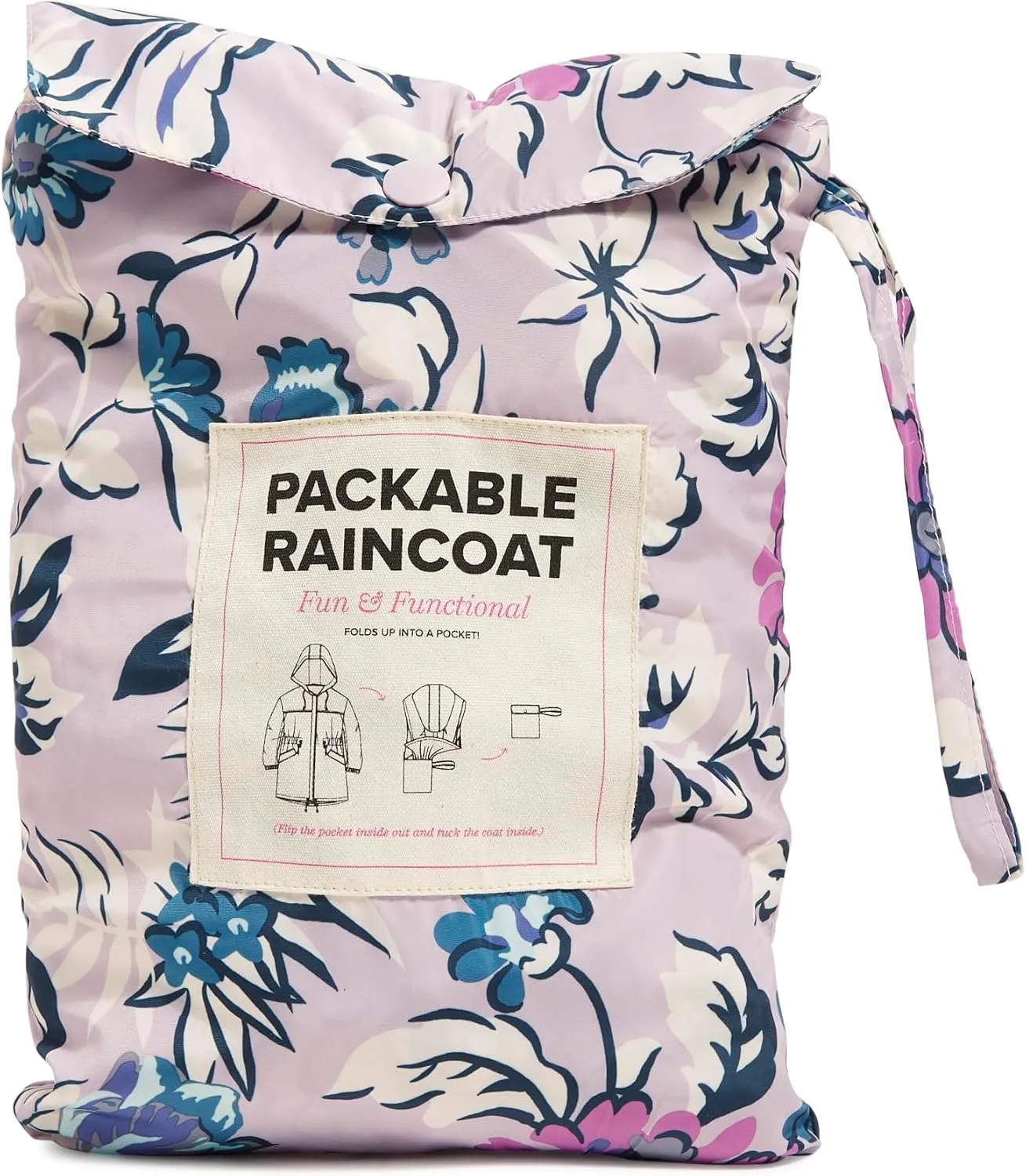 Vera Bradley Women's Packable Water Resistant Raincoat