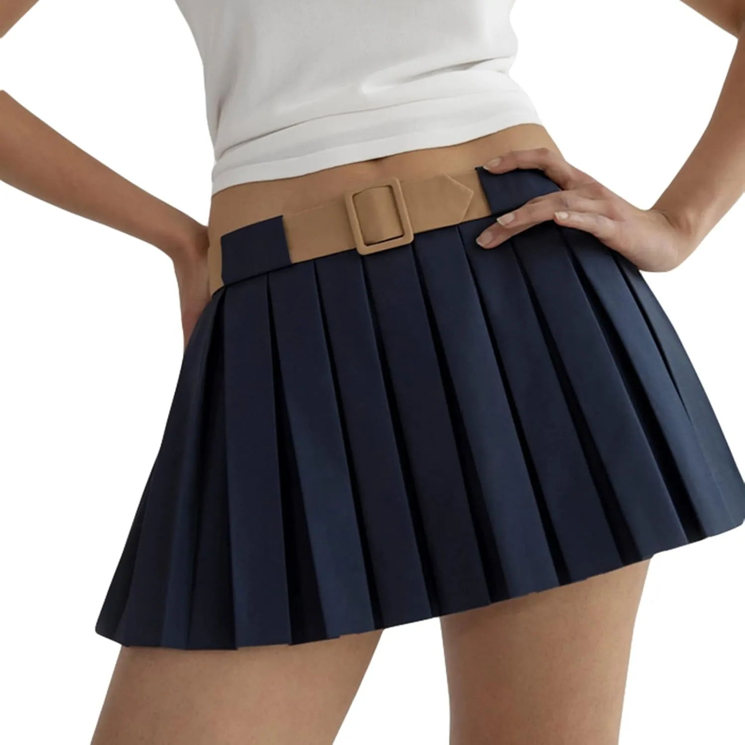Womens Low Waist Jean Skirts Casual Denim Mini Skirt Y2k Bodycon Short Skirt Aesthetic Vintage Streetwear