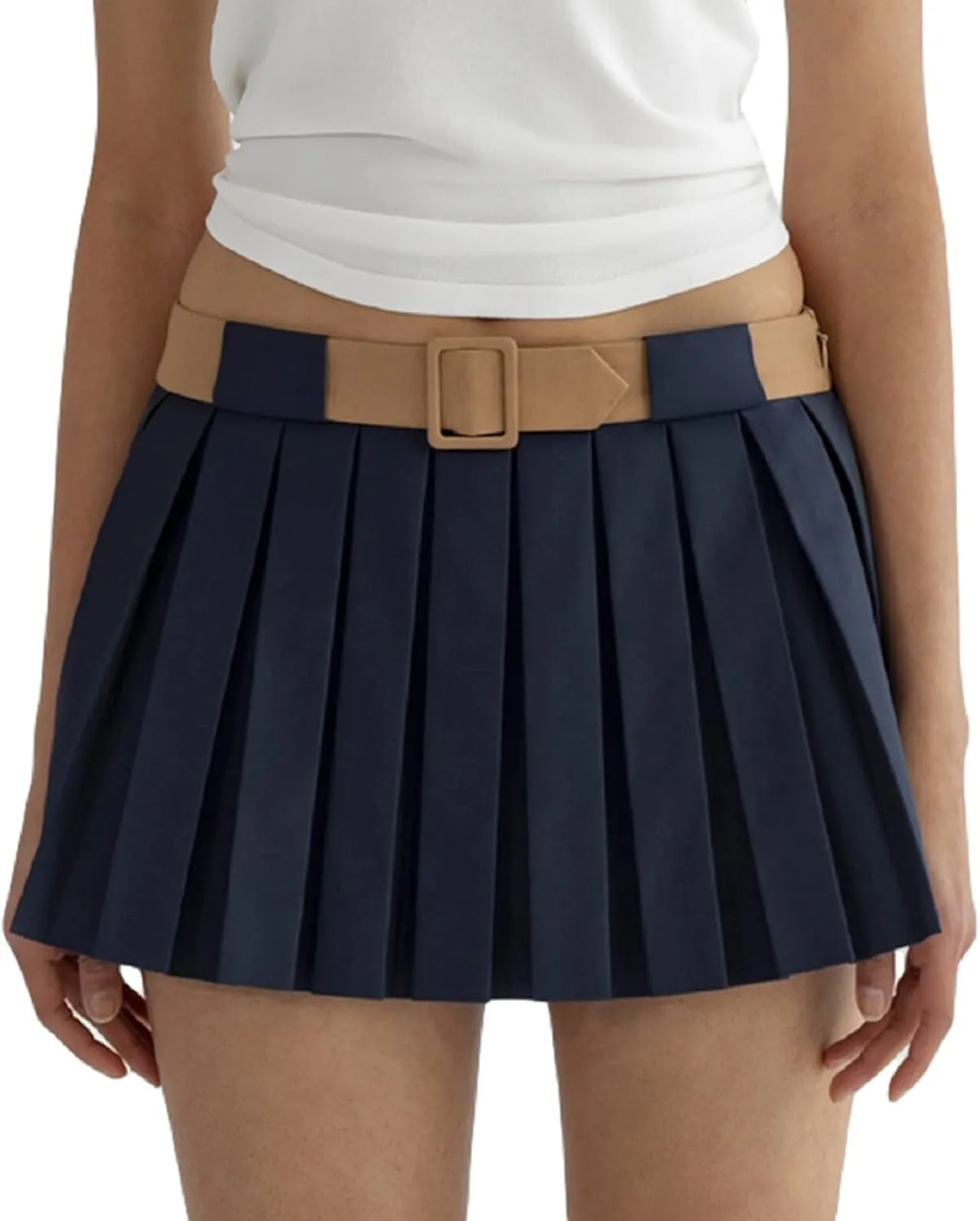 Womens Low Waist Jean Skirts Casual Denim Mini Skirt Y2k Bodycon Short Skirt Aesthetic Vintage Streetwear